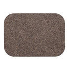 A lakeland collection luxury grey sheep's wool felted placemat, placed on a white background