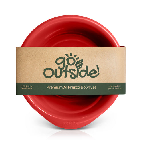 Apple green recycled plastic bowl set