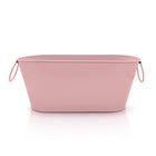 Pink rectangular metal bucket